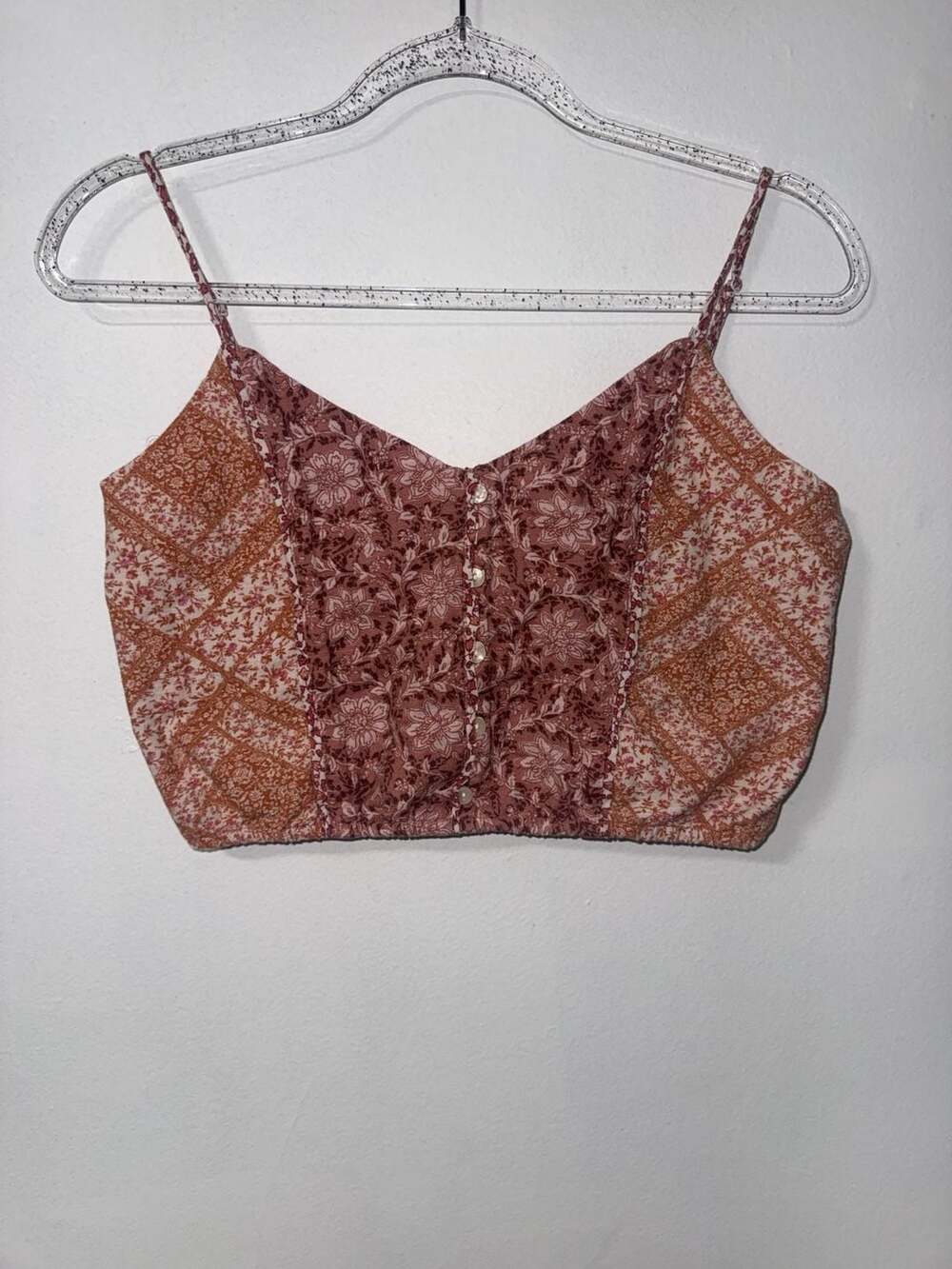 American Eagle Crop Top Size S Floral Cami